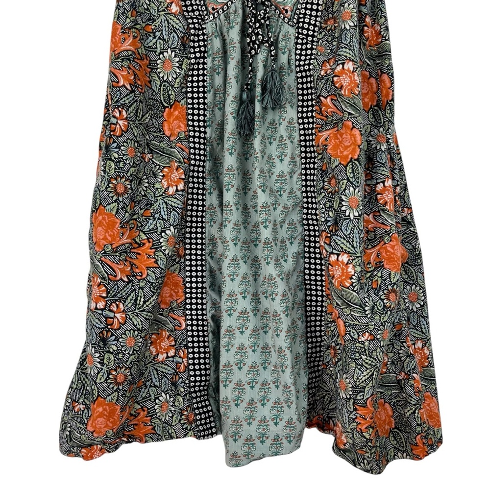 By Anthropologie Astrid Tunic Dress Flutter Sleeve Boho Floral Peasant Style SM - Picture 3 of 12